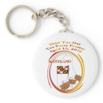 Maryland Tax Day Tea Party Protest Key Chains