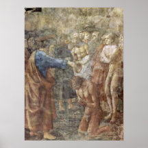 Masaccio - The baptism of a convert Poster