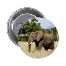 Masai bouton d'insigne de Mara, Kenya d'éléphant Badges Avec Agrafe