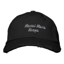 Masai Mara Distressed Embroidered Hat