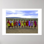 MASAI WOMEN IN KENYA AFRICA POSTERS