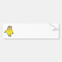 Mascot - Hog Yellow Bumper Stickers