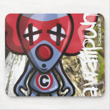 Mascotte de clown tapis de souris