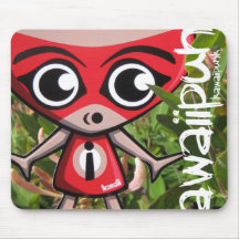 Mascotte de lutin tapis de souris