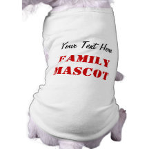 Mascotte PERSONNALISABLE de famille Vêtement Pour Chien