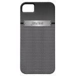 Masculine Grey Metal Chain Look Monogram iPhone 5 Cover