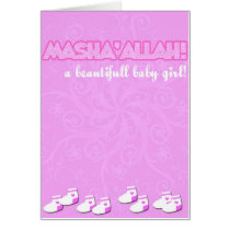 masha'Allahbaby girl Card