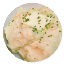 Mashed Potatoes Butter Chives Food Dinner Cooking Stickers