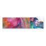 MASK IN BLUE AND PINK - detail Bumper Sticker