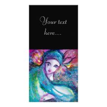 MASK IN BLUE PHOTO CARD TEMPLATE