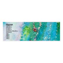 MASK IN BLUE / Venetian Masquerade ,Teal Business Card