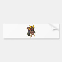 mask of samurai warrior bumper stickers