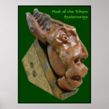 Mask of the Trihorn Epoletnarige Posters