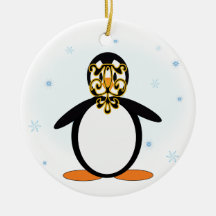 Masked Penguin Ornament