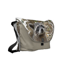 Masked Raccoon Messenger Bag