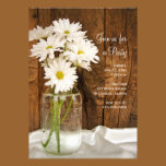Mason Jar and Daisies Country All Occasion Party invitations