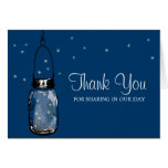Mason Jar and Fireflies Greeting Cards