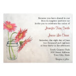 Mason Jar Daisies Wedding Invitations invitations