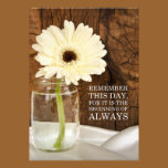 Mason Jar Daisy Country Wedding Save the Date invitations