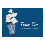 Mason Jar filled with White Daisies Card