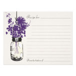Mason Jar Recipe Card Personalized Invites
