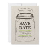 Mason Jar Save the Date Personalized Announcement