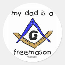 Masonic Baby - Round Stickers