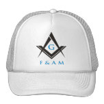 Masonic Ball Cap (White) Mesh Hat