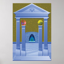 MASONIC CHAMBER DREAM SCAPE PRINT