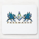 Masonic dragons mousepads