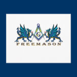 Masonic dragons postcards