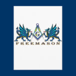 Masonic dragons postcards