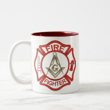 MASONIC FIRE-FIGHTERS COFFEE MUG