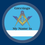 MASONIC greetings stickers