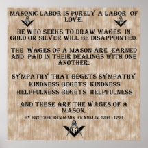 Masonic Labour Poster