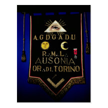 Masonic Regalia, from the Order of Turin Postcards