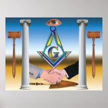 Masonic Scene Posters