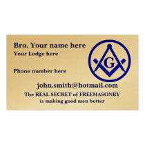 MASONIC / SHRINERS EMBLEM business cards