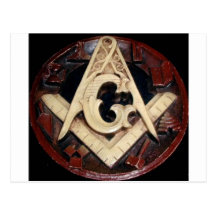 Masonic Square and Compass working tools Postcards