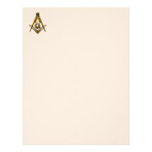 Masonic Square and Compasses Custom Letterhead