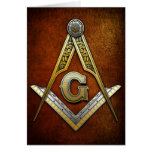 Masonic Square and Compasses Greeting Cards