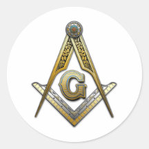 Masonic Square and Compasses Sticker