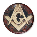 Masonic Squre & Compasses Buton Magnets