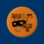 Masonic Trick or Treat buttons