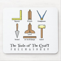 Masonic Working Tools Mouse Pad
