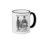 Masons meet on the level mug