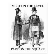 Masons Meeting Postcard