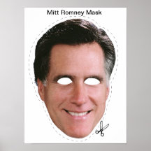 Masque de Mitt Romney Halloween Poster