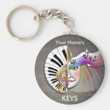 Masque KEYCHAIN de musique Porte-clé