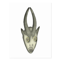Masque masque animal animal masques cartes postales